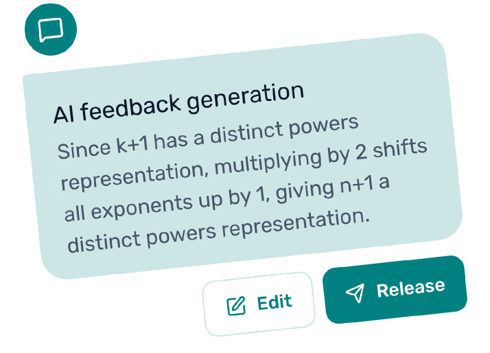 AI feedback generation preview