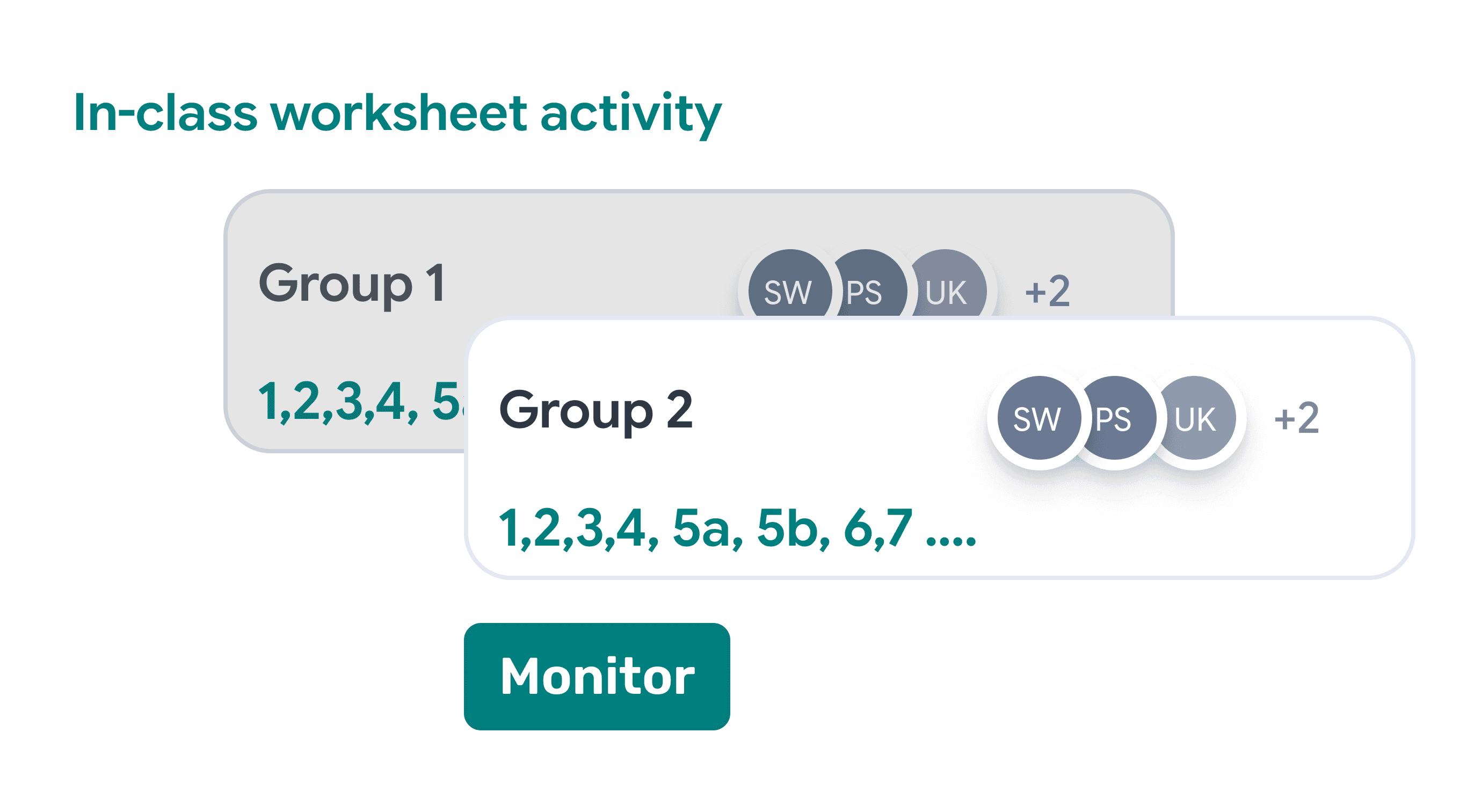 Distance learning monitoring preview